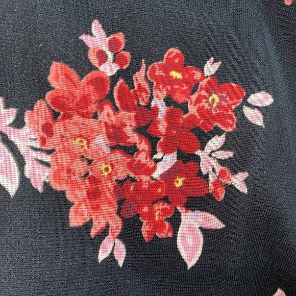 My Michelle pink and maroon floral dress side M like new - Picture 2 of 2